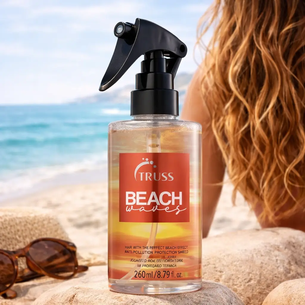 Como Desembaraçar o Cabelo na Praia sem Quebrar com leave-in protetor térmico e anti-frizz