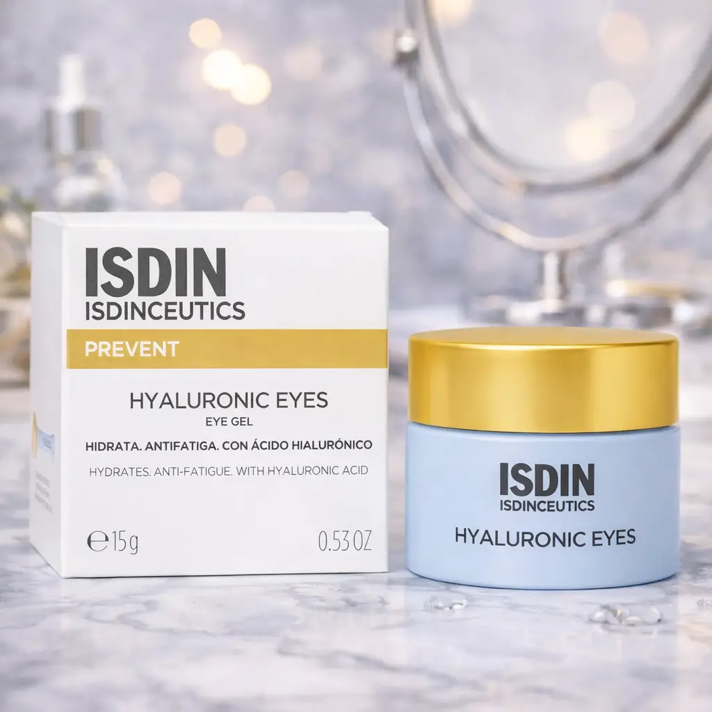 ISDIN Hyaluronic Eyes 15g para creme para área dos olhos antes do corretivo