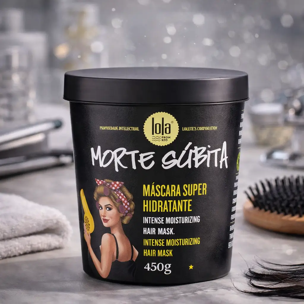 Lola Cosmetics Morte Súbita Máscara Super Hidratante 450g para pode matizar cabelo com progressiva