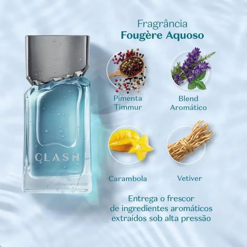 Clash do O Boticário como destaque de lançamento de perfumes em março