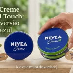 NIVEA Creme Natural Touch comparado com a versão original da lata azul